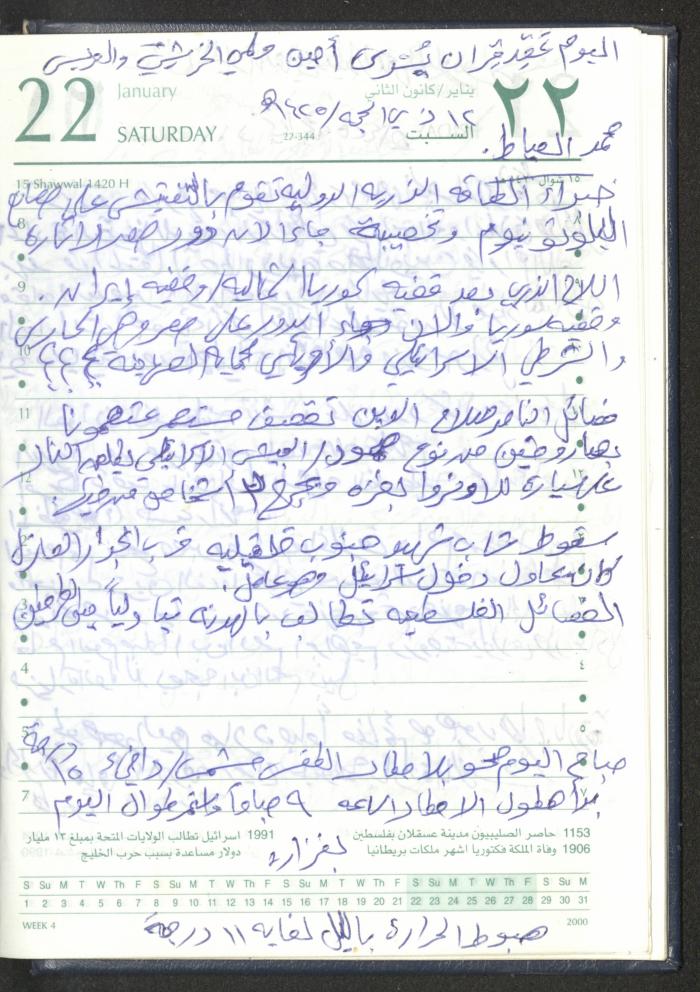 Mahmoud Khreisheh Diaries, Thinnaba- Tulkarm, 2005 