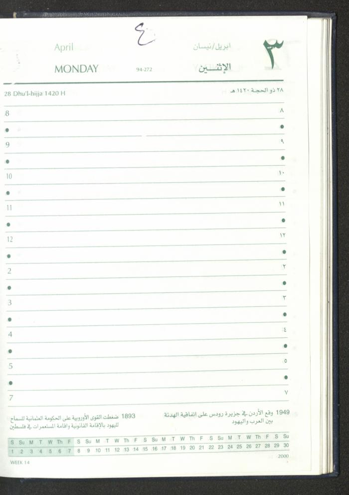 Mahmoud Khreisheh Diaries, Thinnaba- Tulkarm, 2005 