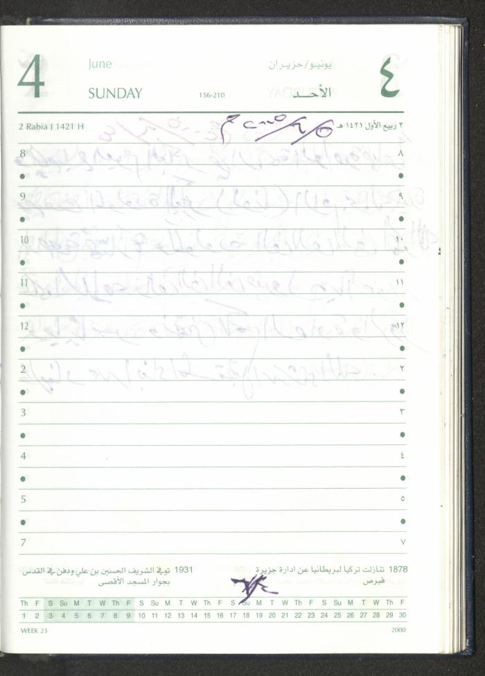 Mahmoud Khreisheh Diaries, Thinnaba- Tulkarm, 2005 