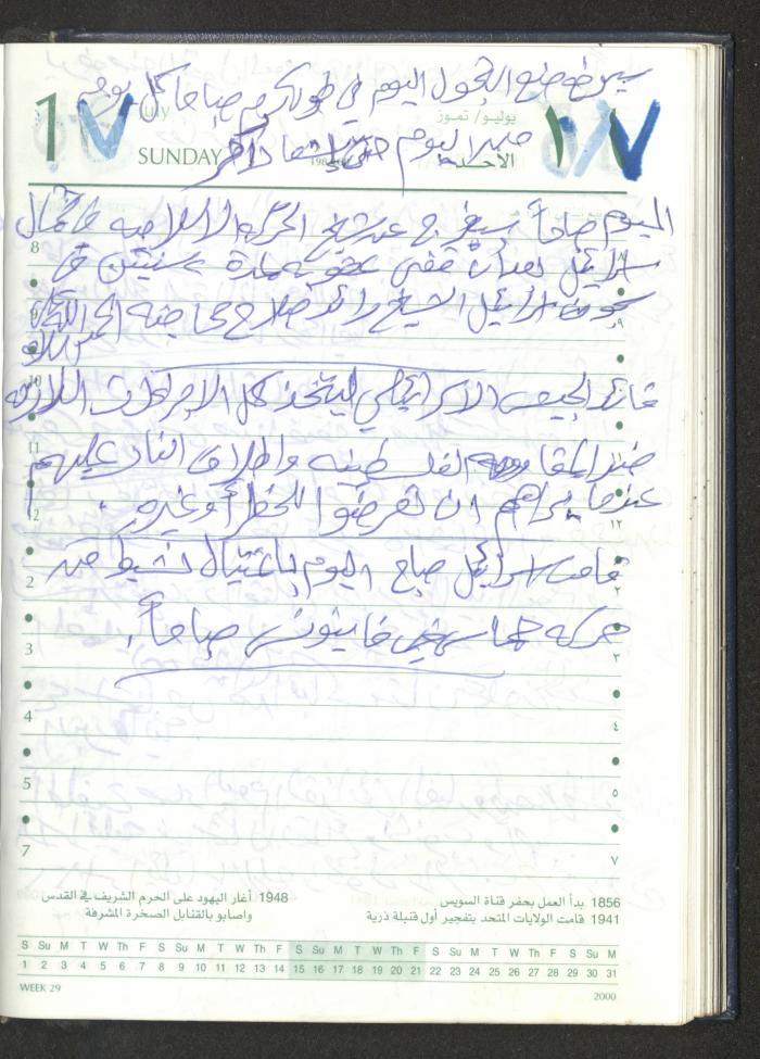 Mahmoud Khreisheh Diaries, Thinnaba- Tulkarm, 2005 