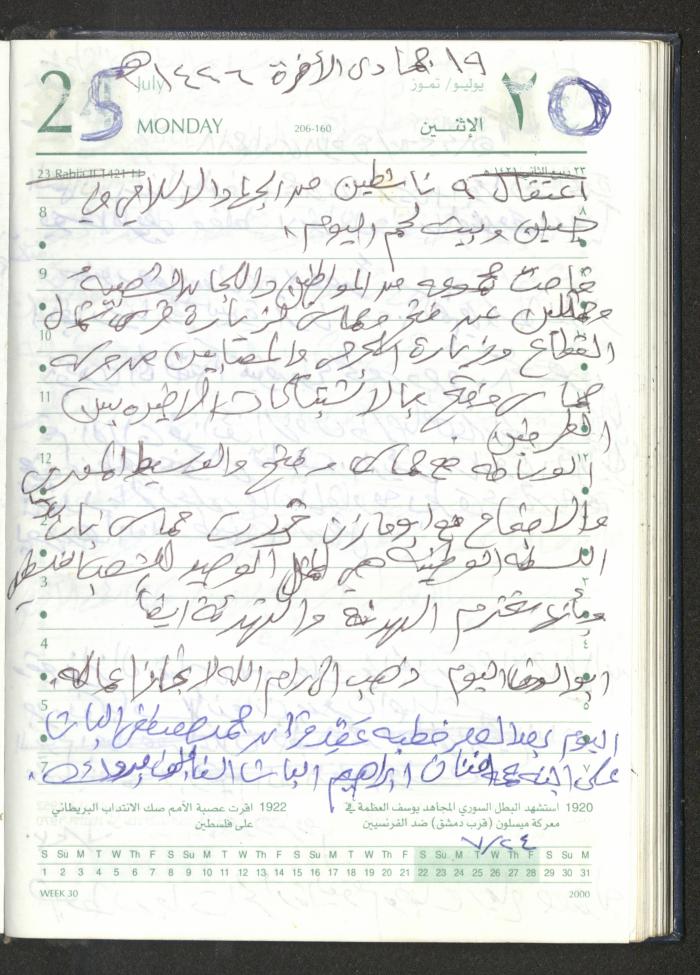 Mahmoud Khreisheh Diaries, Thinnaba- Tulkarm, 2005 