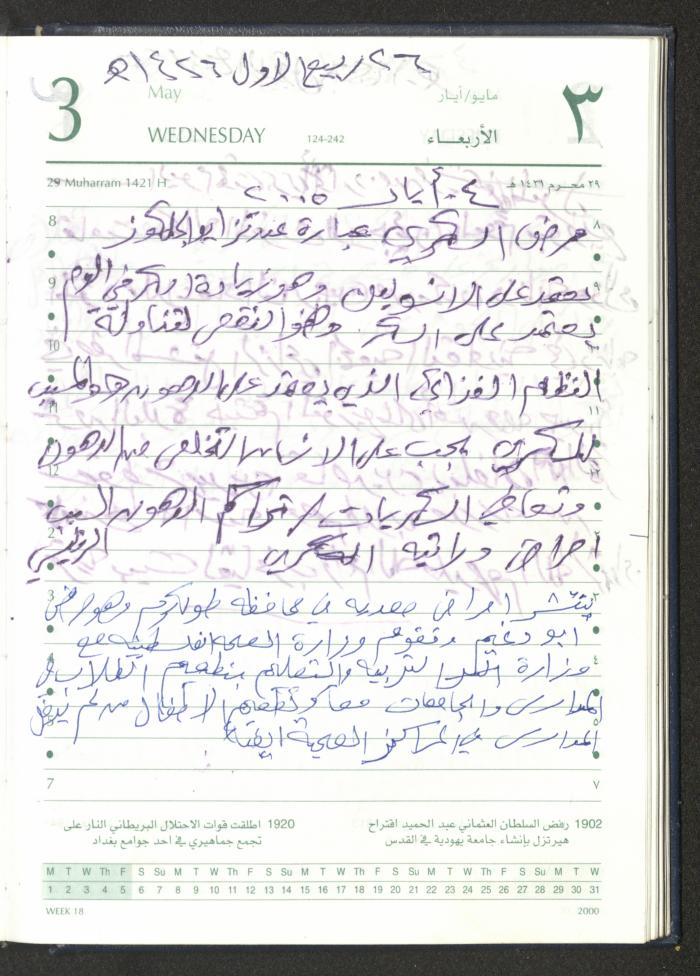 Mahmoud Khreisheh Diaries, Thinnaba- Tulkarm, 2005 