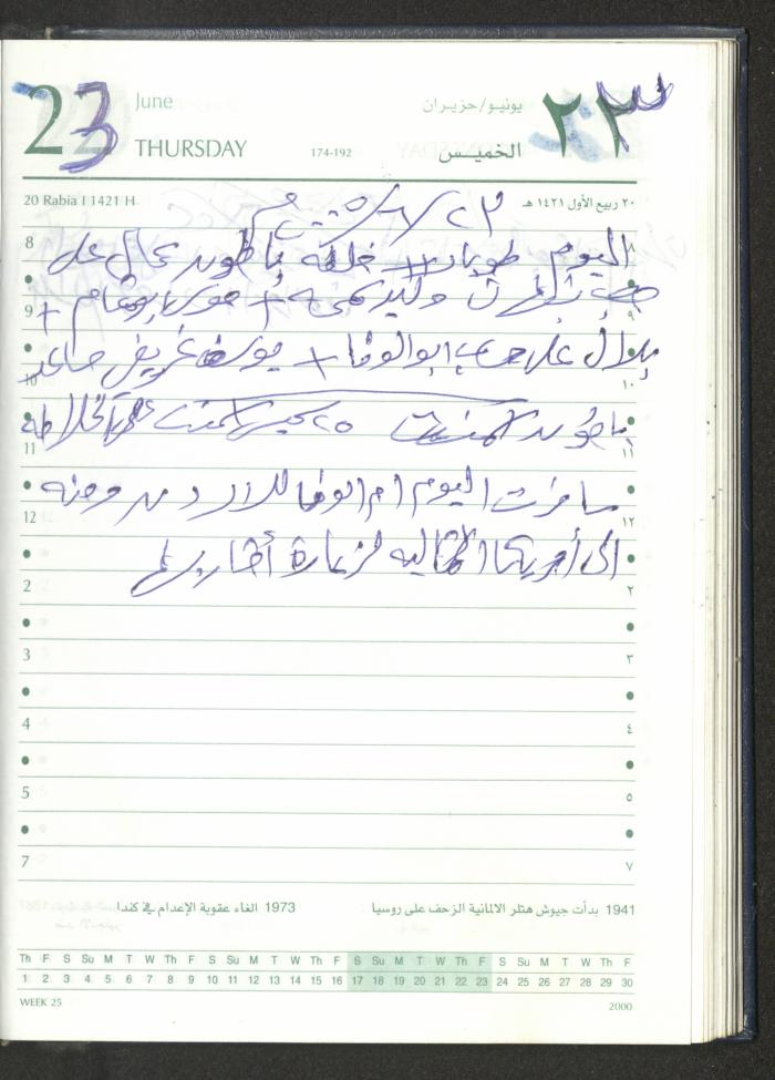 Mahmoud Khreisheh Diaries, Thinnaba- Tulkarm, 2005 
