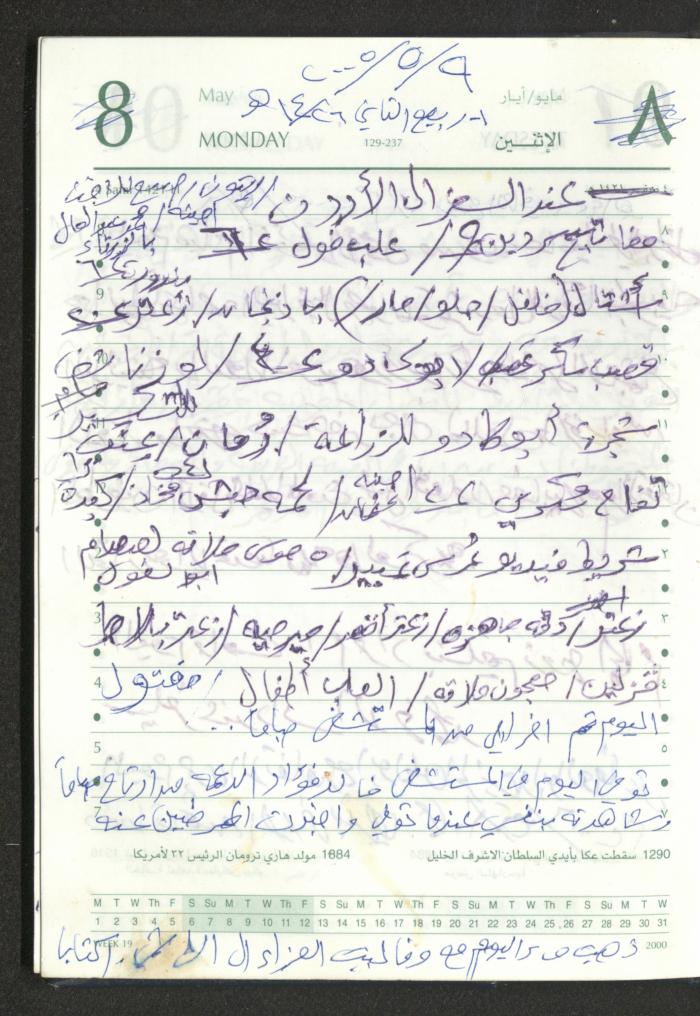 Mahmoud Khreisheh Diaries, Thinnaba- Tulkarm, 2005 