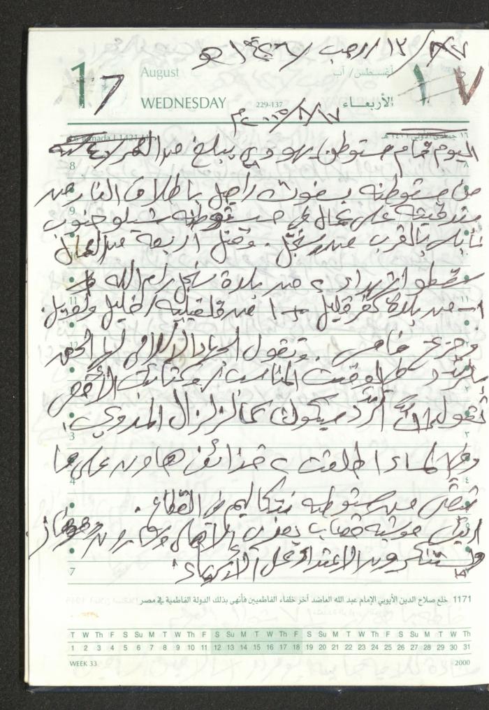 Mahmoud Khreisheh Diaries, Thinnaba- Tulkarm, 2005 