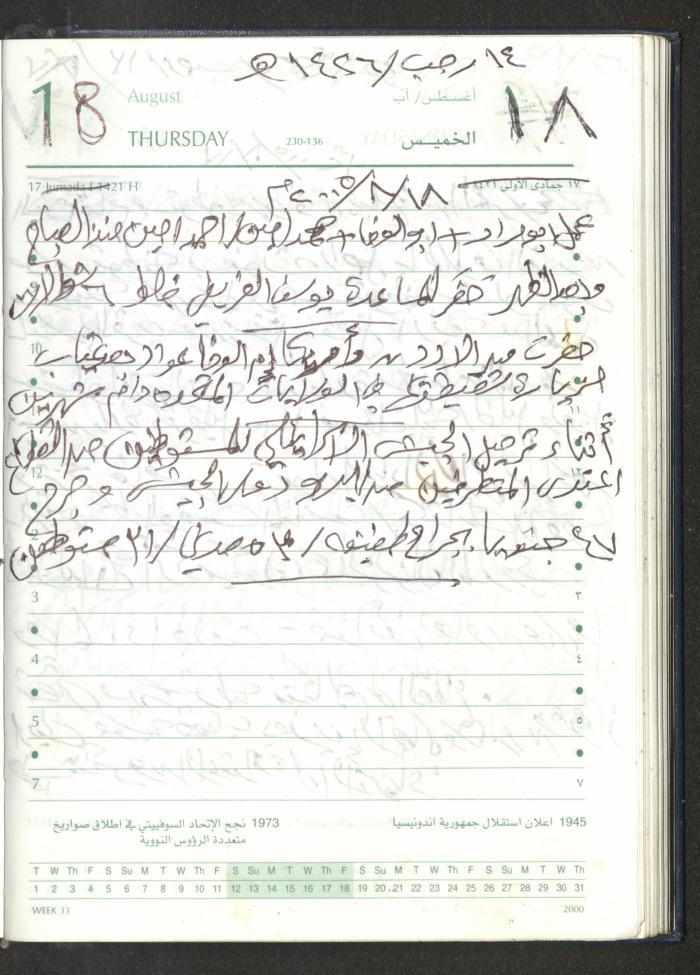 Mahmoud Khreisheh Diaries, Thinnaba- Tulkarm, 2005 