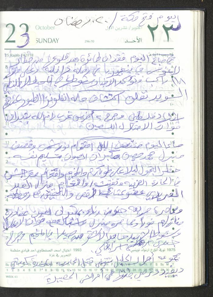 Mahmoud Khreisheh Diaries, Thinnaba- Tulkarm, 2005 