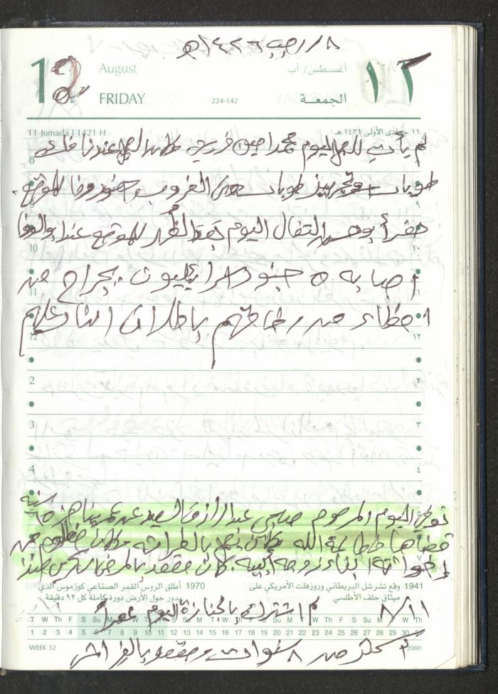 Mahmoud Khreisheh Diaries, Thinnaba- Tulkarm, 2005 