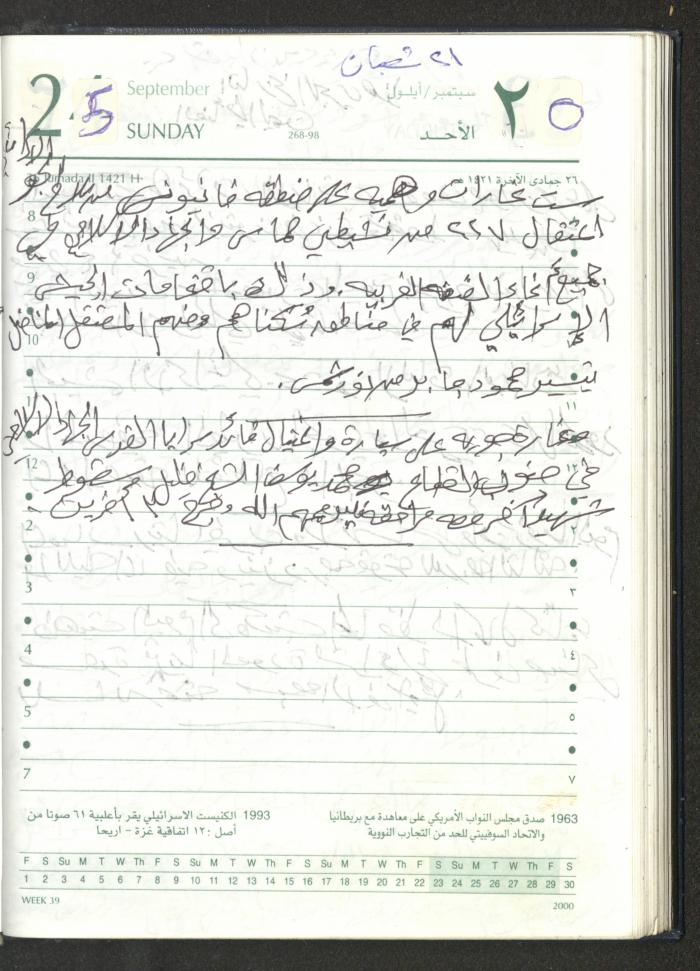 Mahmoud Khreisheh Diaries, Thinnaba- Tulkarm, 2005 