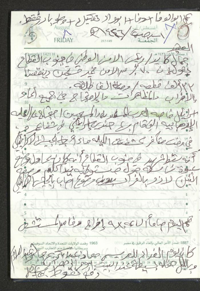Mahmoud Khreisheh Diaries, Thinnaba- Tulkarm, 2005 
