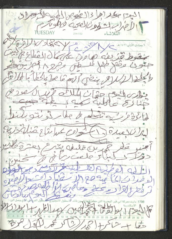 Mahmoud Khreisheh Diaries, Thinnaba- Tulkarm, 2005 