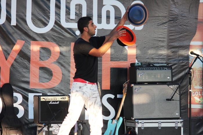 A Glimpse of a Performance by the Palestinian Circus School at the Taybeh Festival