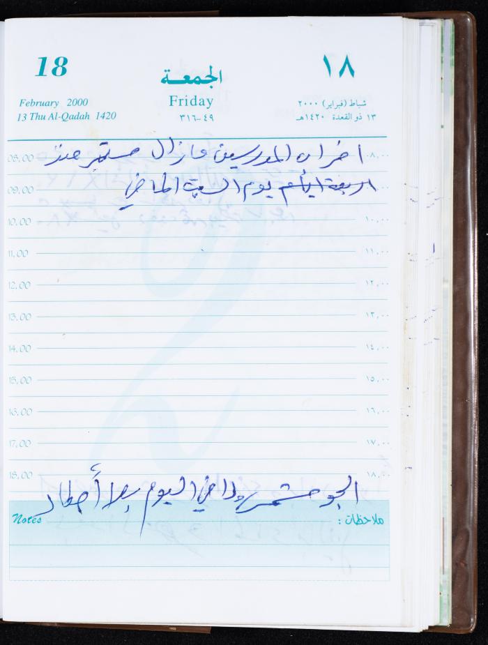 Mahmoud Khreisheh Diaries, Thinnaba- Tulkarm, 2000