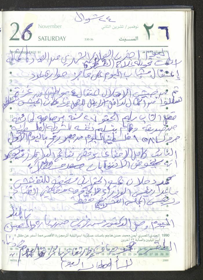 Mahmoud Khreisheh Diaries, Thinnaba- Tulkarm, 2005 