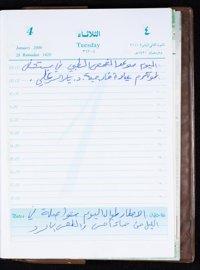 Mahmoud Khreisheh Diaries, Thinnaba- Tulkarm, 2000