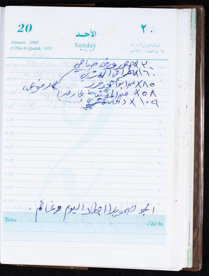 Mahmoud Khreisheh Diaries, Thinnaba- Tulkarm, 2000