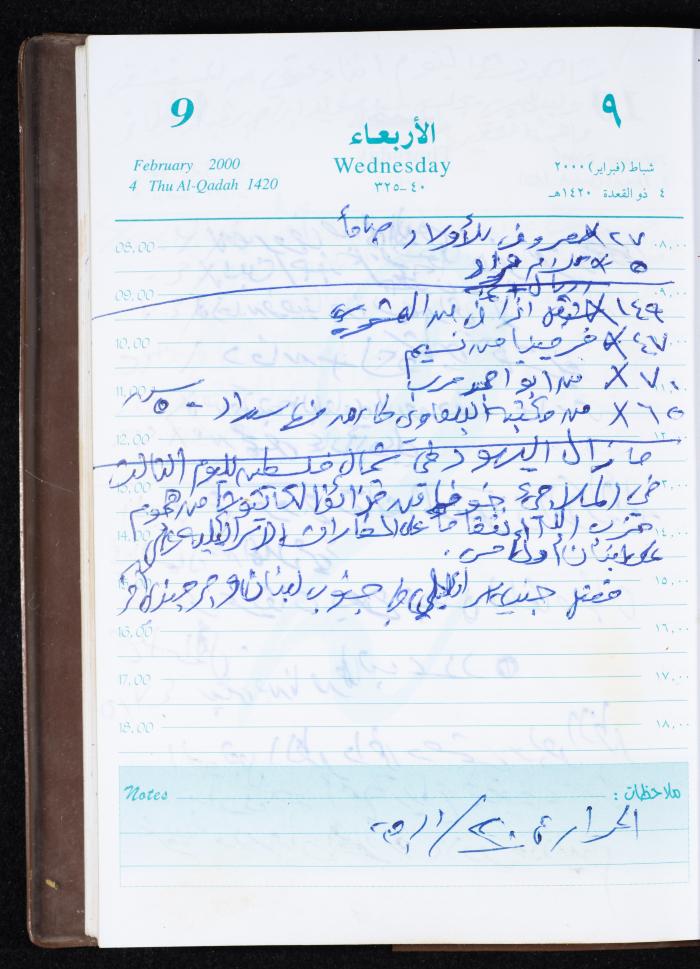 Mahmoud Khreisheh Diaries, Thinnaba- Tulkarm, 2000