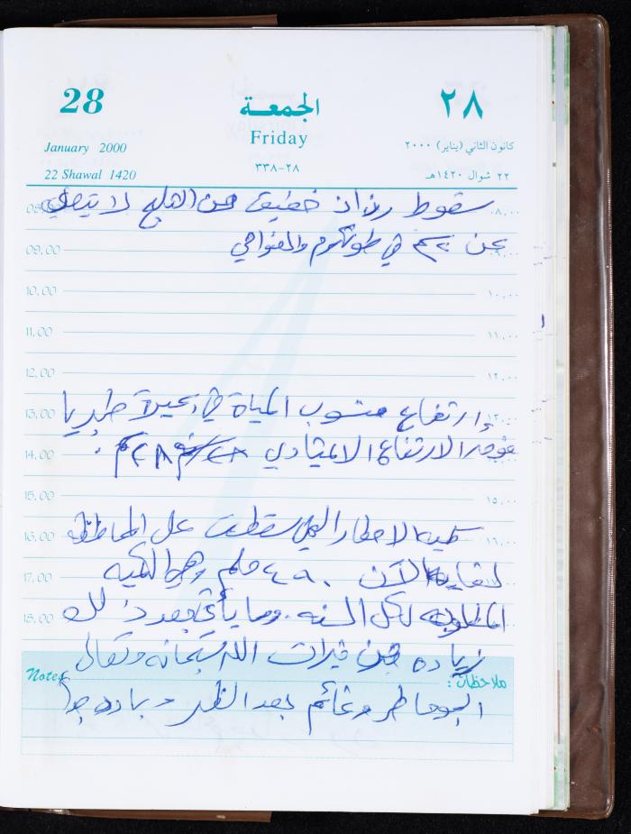 Mahmoud Khreisheh Diaries, Thinnaba- Tulkarm, 2000