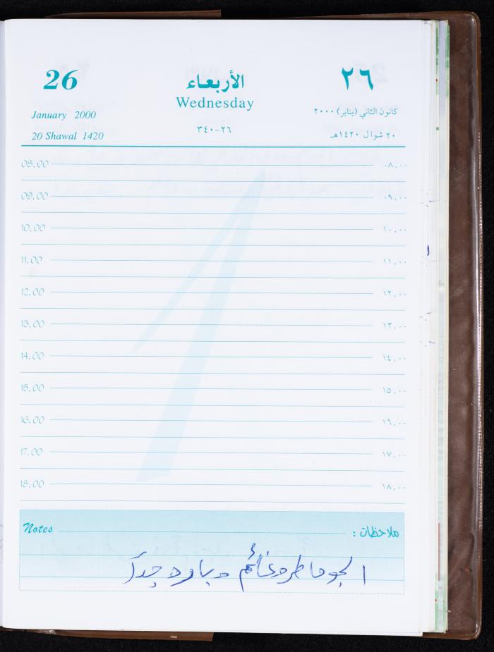 Mahmoud Khreisheh Diaries, Thinnaba- Tulkarm, 2000