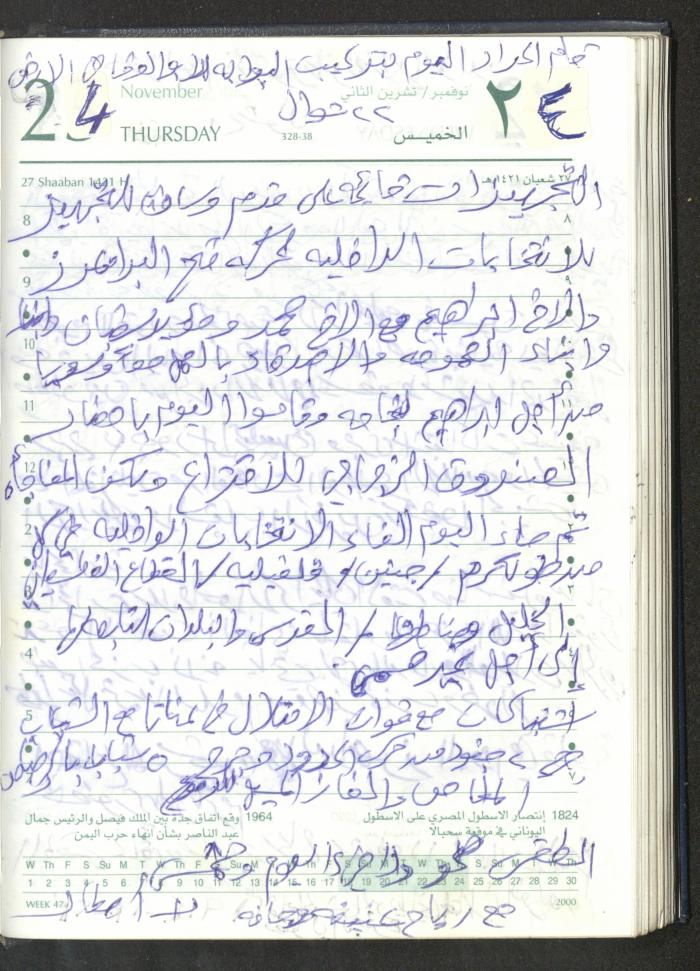 Mahmoud Khreisheh Diaries, Thinnaba- Tulkarm, 2005 