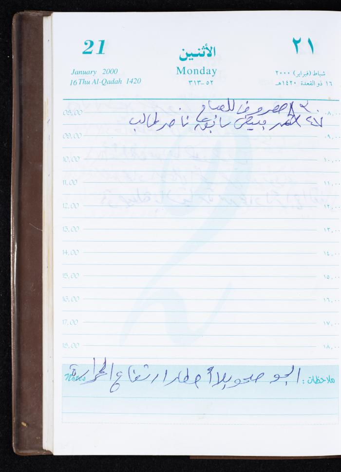 Mahmoud Khreisheh Diaries, Thinnaba- Tulkarm, 2000