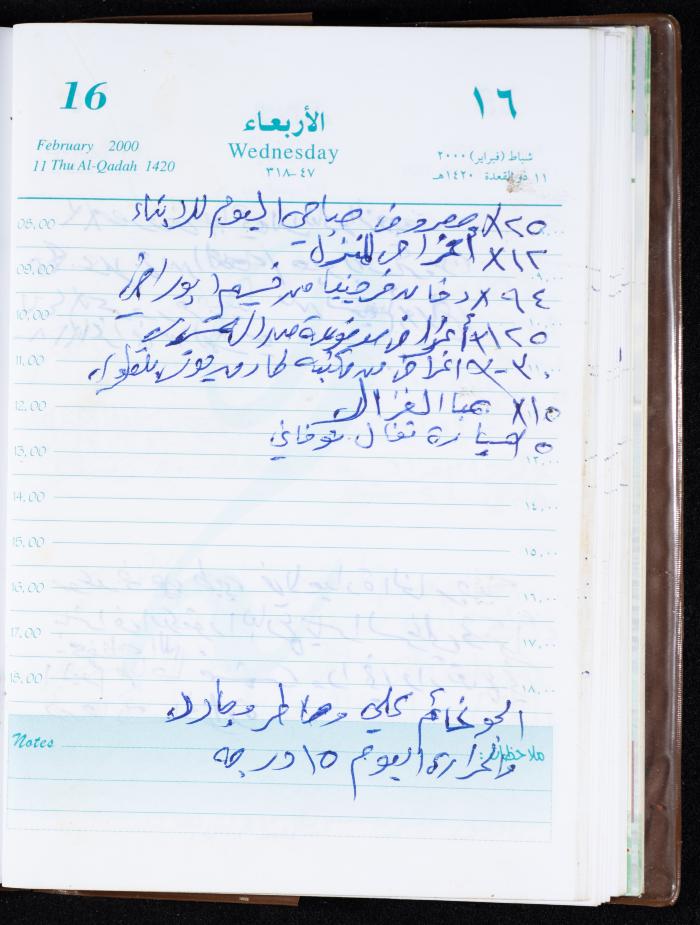 Mahmoud Khreisheh Diaries, Thinnaba- Tulkarm, 2000