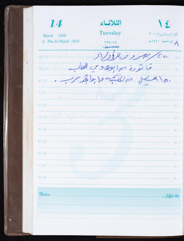 Mahmoud Khreisheh Diaries, Thinnaba- Tulkarm, 2000