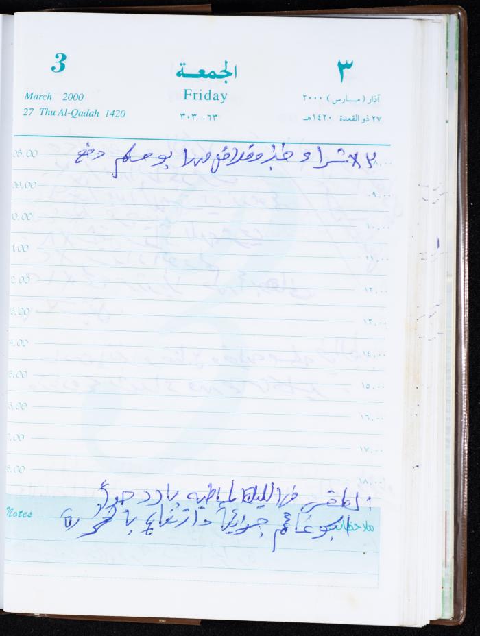 Mahmoud Khreisheh Diaries, Thinnaba- Tulkarm, 2000