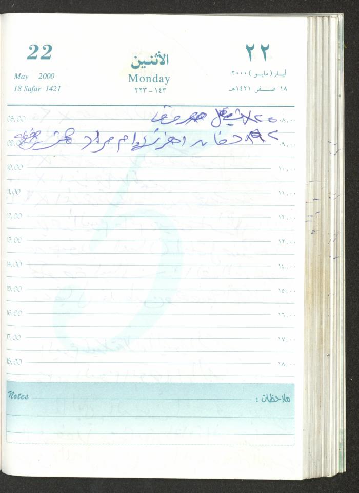 Mahmoud Khreisheh Diaries, Thinnaba- Tulkarm, 2000