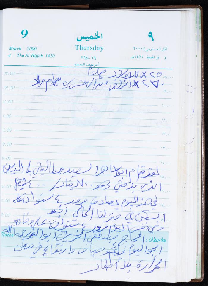Mahmoud Khreisheh Diaries, Thinnaba- Tulkarm, 2000