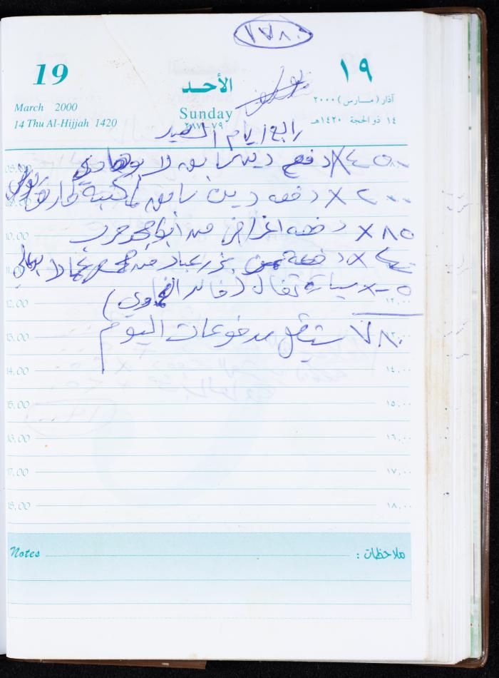 Mahmoud Khreisheh Diaries, Thinnaba- Tulkarm, 2000