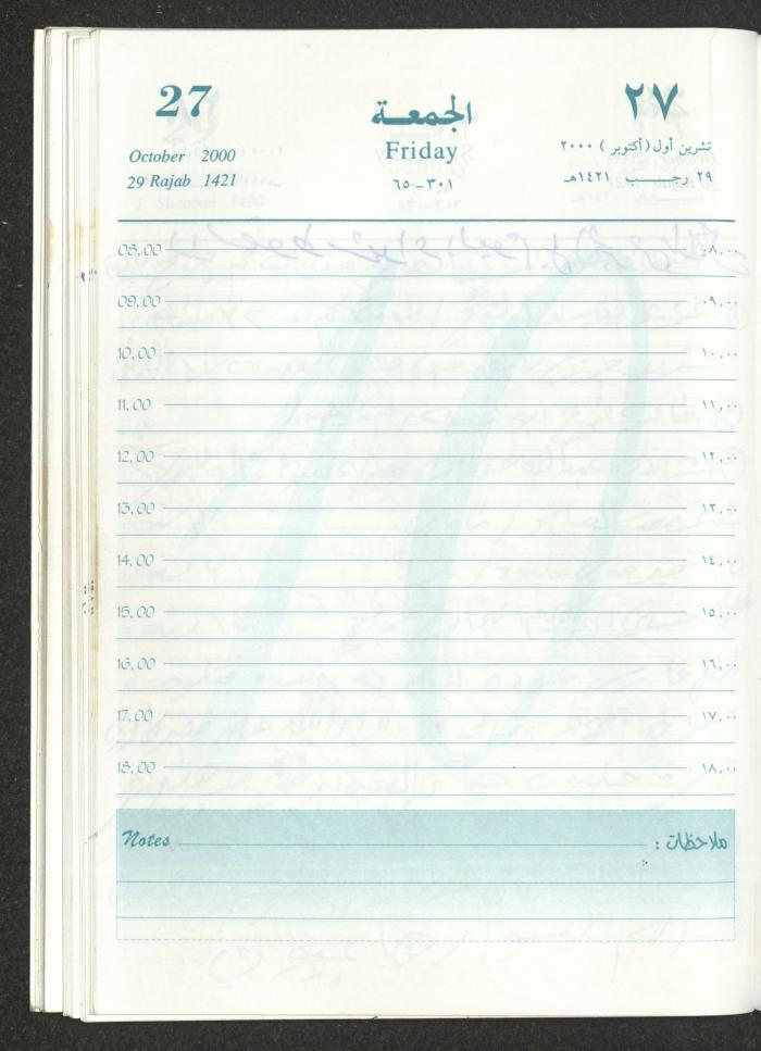 Mahmoud Khreisheh Diaries, Thinnaba- Tulkarm, 2000