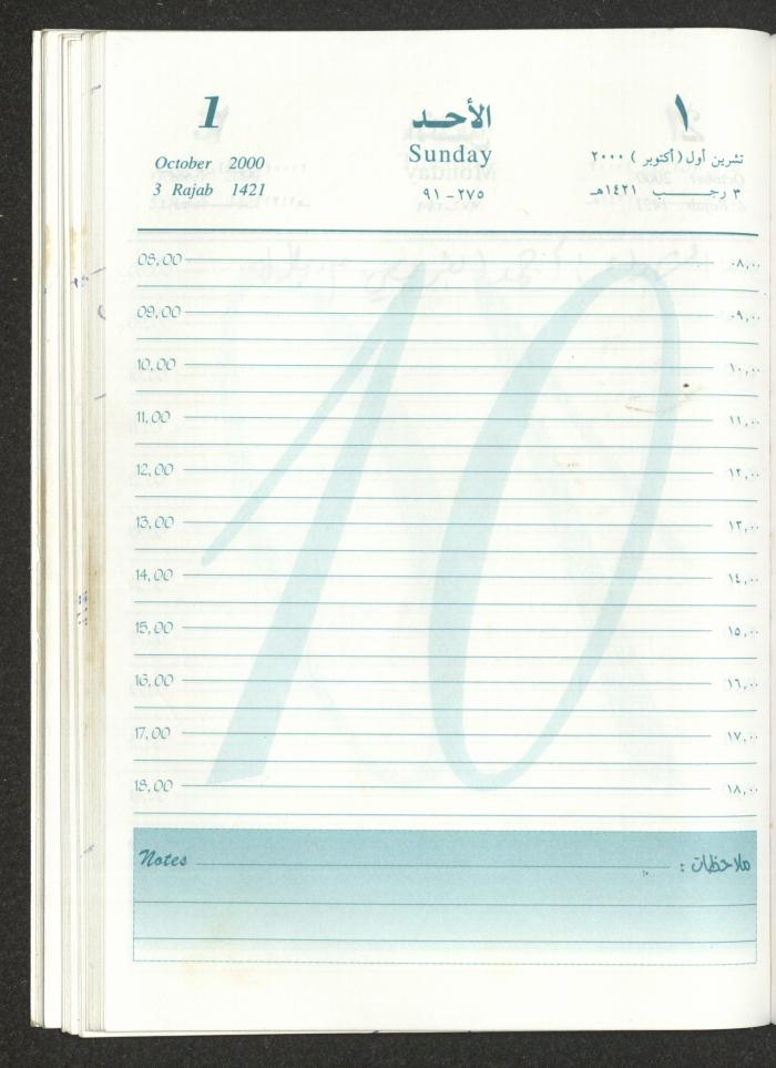 Mahmoud Khreisheh Diaries, Thinnaba- Tulkarm, 2000