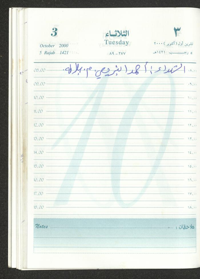Mahmoud Khreisheh Diaries, Thinnaba- Tulkarm, 2000