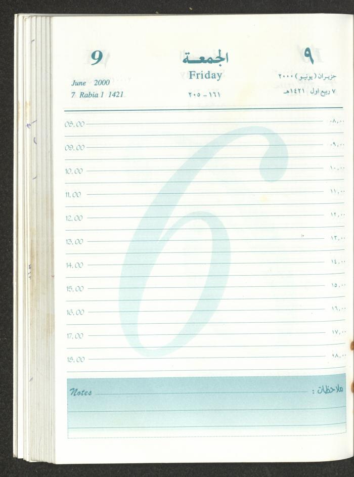 Mahmoud Khreisheh Diaries, Thinnaba- Tulkarm, 2000
