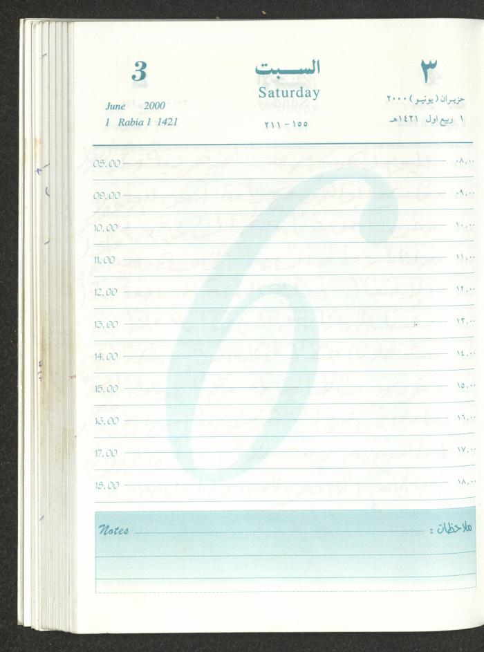 Mahmoud Khreisheh Diaries, Thinnaba- Tulkarm, 2000