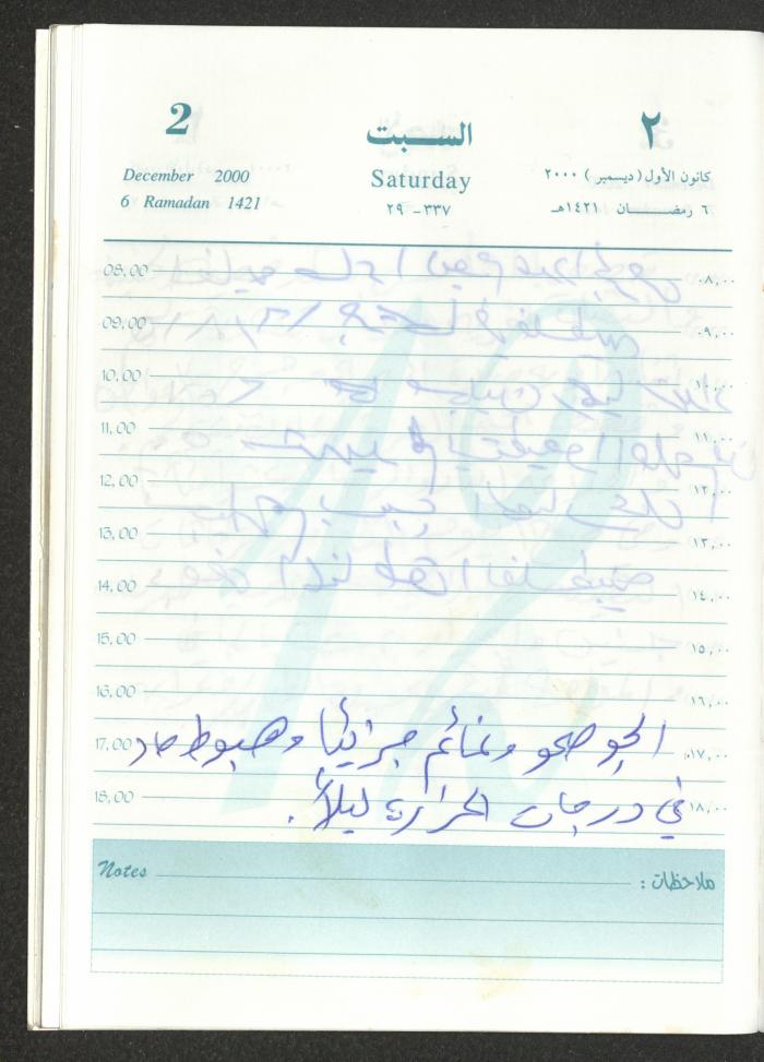 Mahmoud Khreisheh Diaries, Thinnaba- Tulkarm, 2000