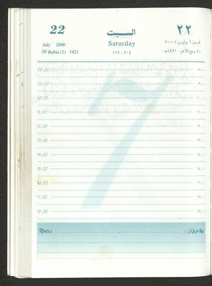 Mahmoud Khreisheh Diaries, Thinnaba- Tulkarm, 2000
