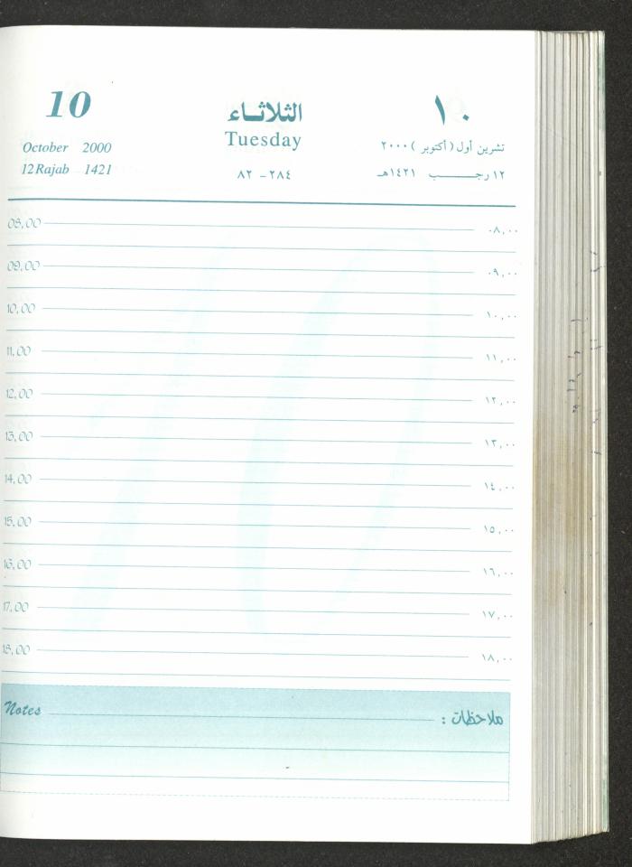 Mahmoud Khreisheh Diaries, Thinnaba- Tulkarm, 2000