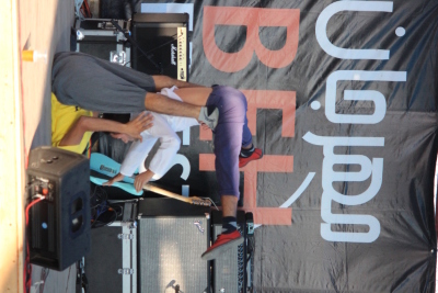 A Glimpse of a Performance by the Palestinian Circus School at the Taybeh Festival