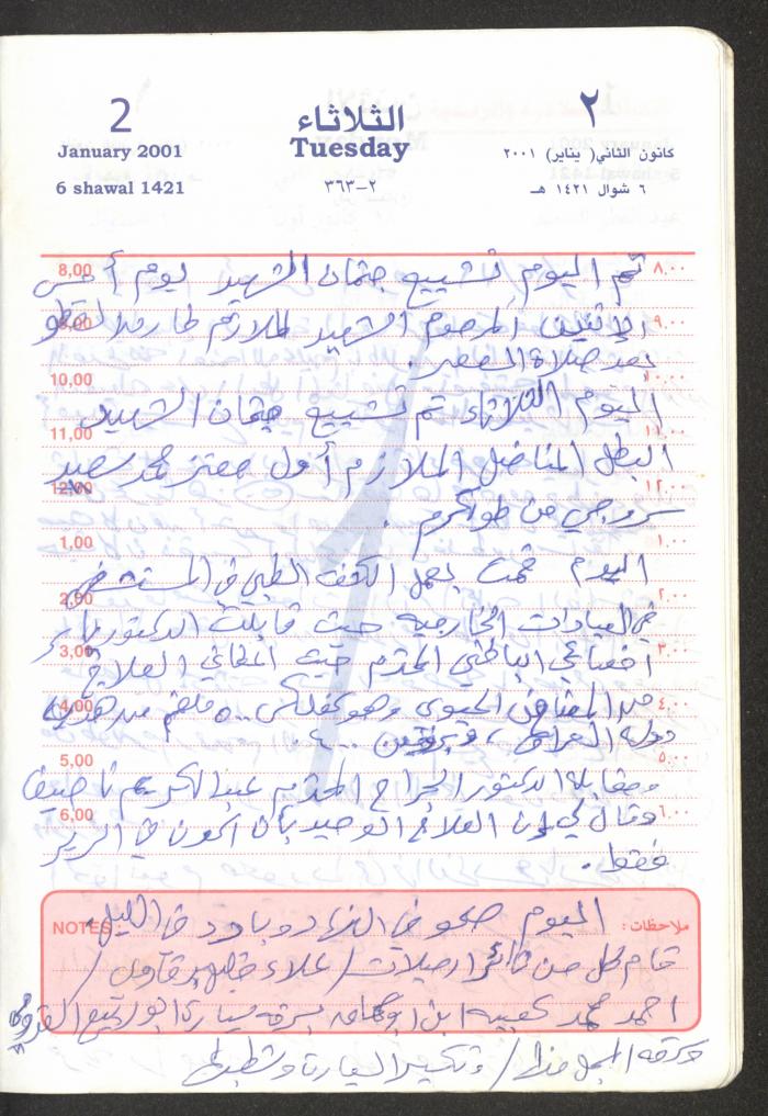 Mahmoud Khreisheh Diaries, Thinnaba- Tulkarm, 2001