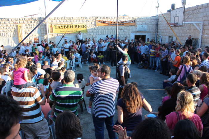A Glimpse of a Performance by the Palestinian Circus School at the Taybeh Festival