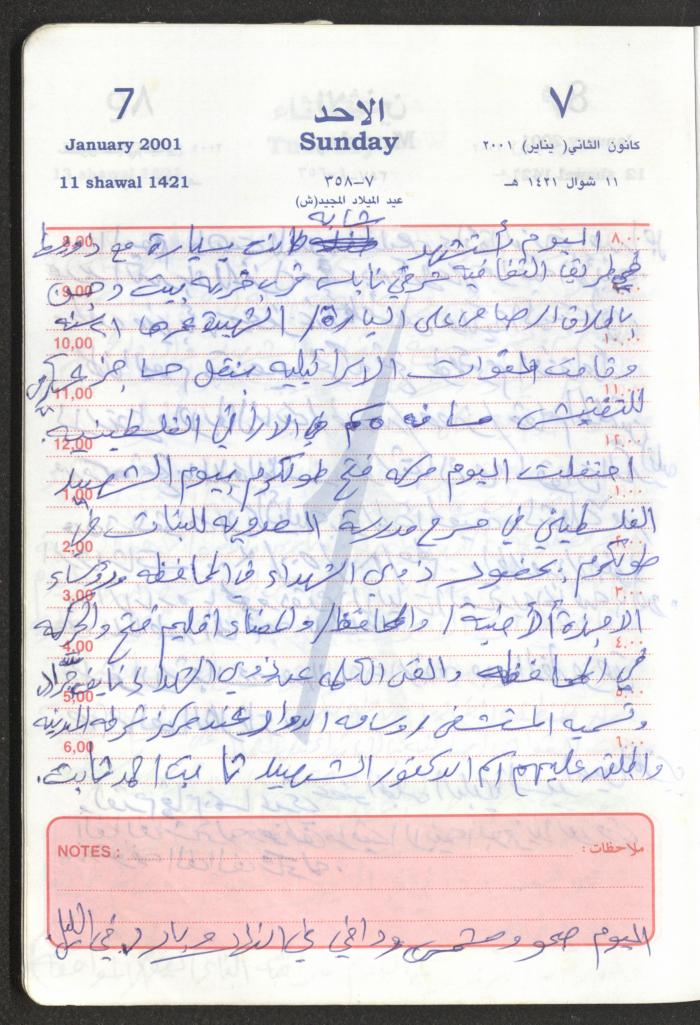 Mahmoud Khreisheh Diaries, Thinnaba- Tulkarm, 2001