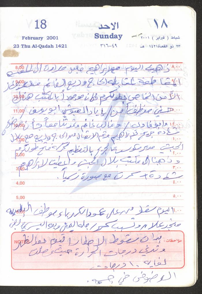 Mahmoud Khreisheh Diaries, Thinnaba- Tulkarm, 2001