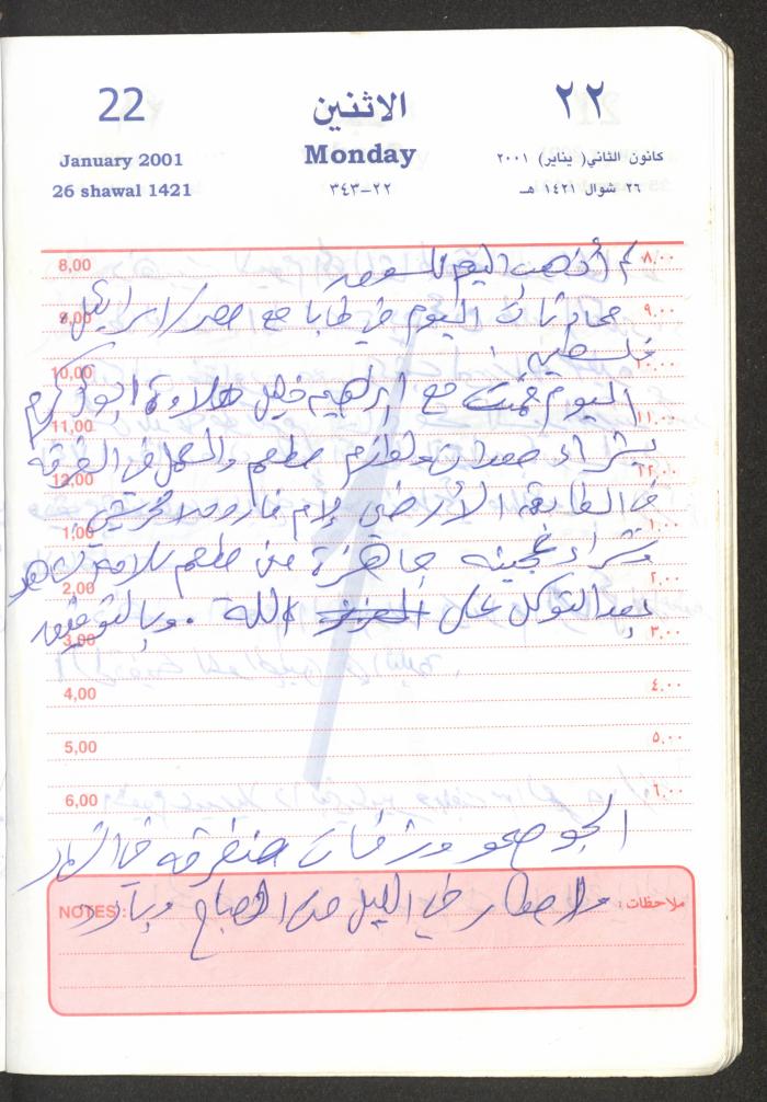 Mahmoud Khreisheh Diaries, Thinnaba- Tulkarm, 2001