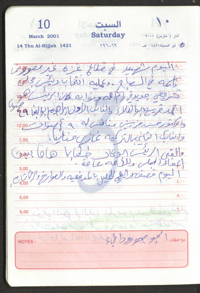 Mahmoud Khreisheh Diaries, Thinnaba- Tulkarm, 2001