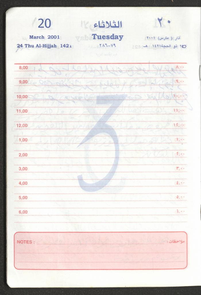 Mahmoud Khreisheh Diaries, Thinnaba- Tulkarm, 2001