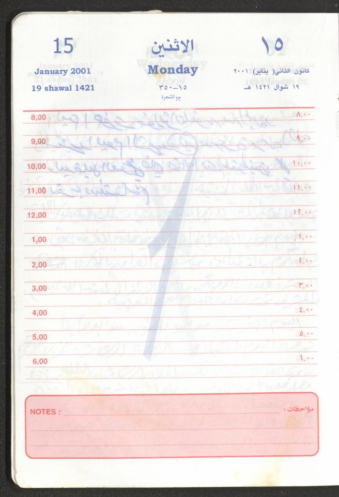 Mahmoud Khreisheh Diaries, Thinnaba- Tulkarm, 2001