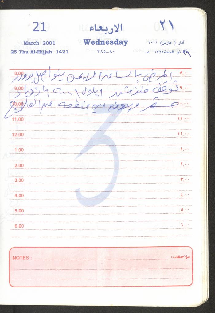 Mahmoud Khreisheh Diaries, Thinnaba- Tulkarm, 2001