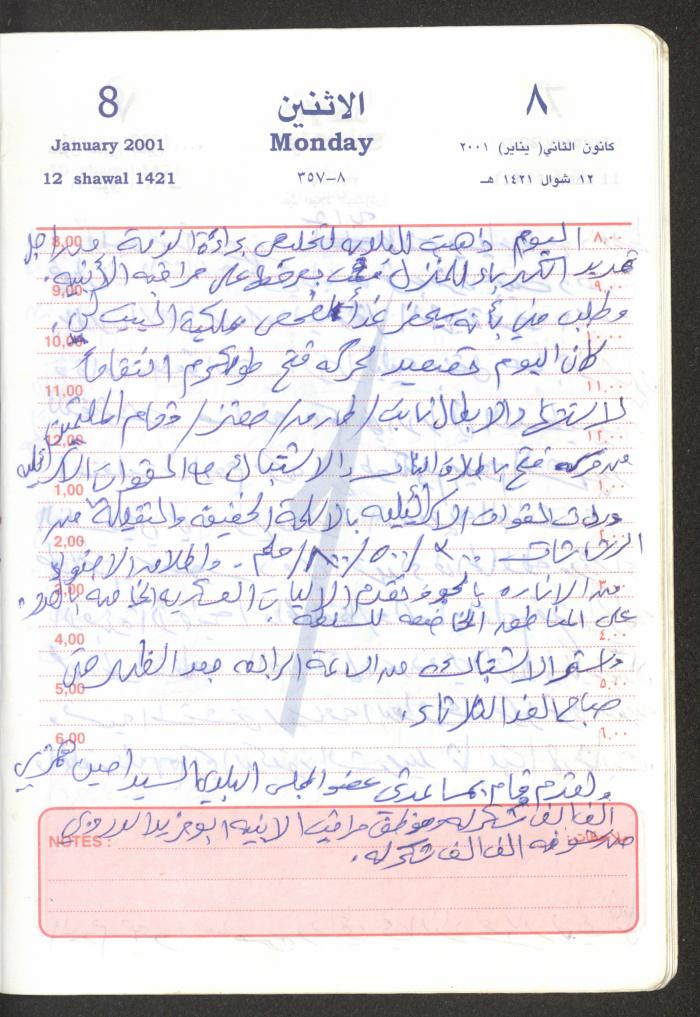 Mahmoud Khreisheh Diaries, Thinnaba- Tulkarm, 2001